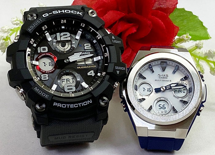 恋人たちのGショックペア ウオッチgショック 人気 婚約　夫婦 高級　クリスマス プレゼント おすすめG-SHOCK BABY-G ペアウォッチ カシオ 2本セット 電波ソーラー GWG-100 49,500円