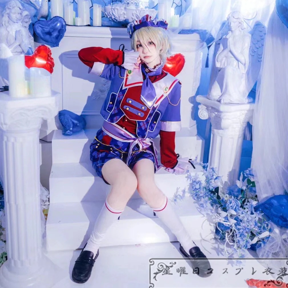 [今日は安い-出荷が早い]あんさんぶるスターズ 虹色開花ポートレート フィーチャースカウト 藍良編 白鳥藍良 コスプレ衣装 コスチューム ハロウィン 変装 仮装品質良い 店舗お勧め