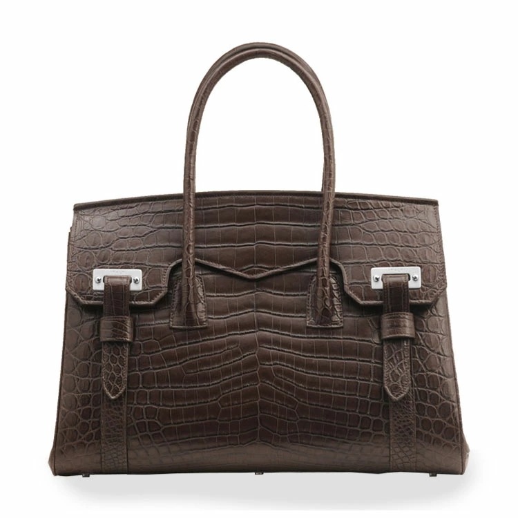 各色【1点限り】クロコダイルマットハンドバッグセンター取り『クロコダイル保証書付き』