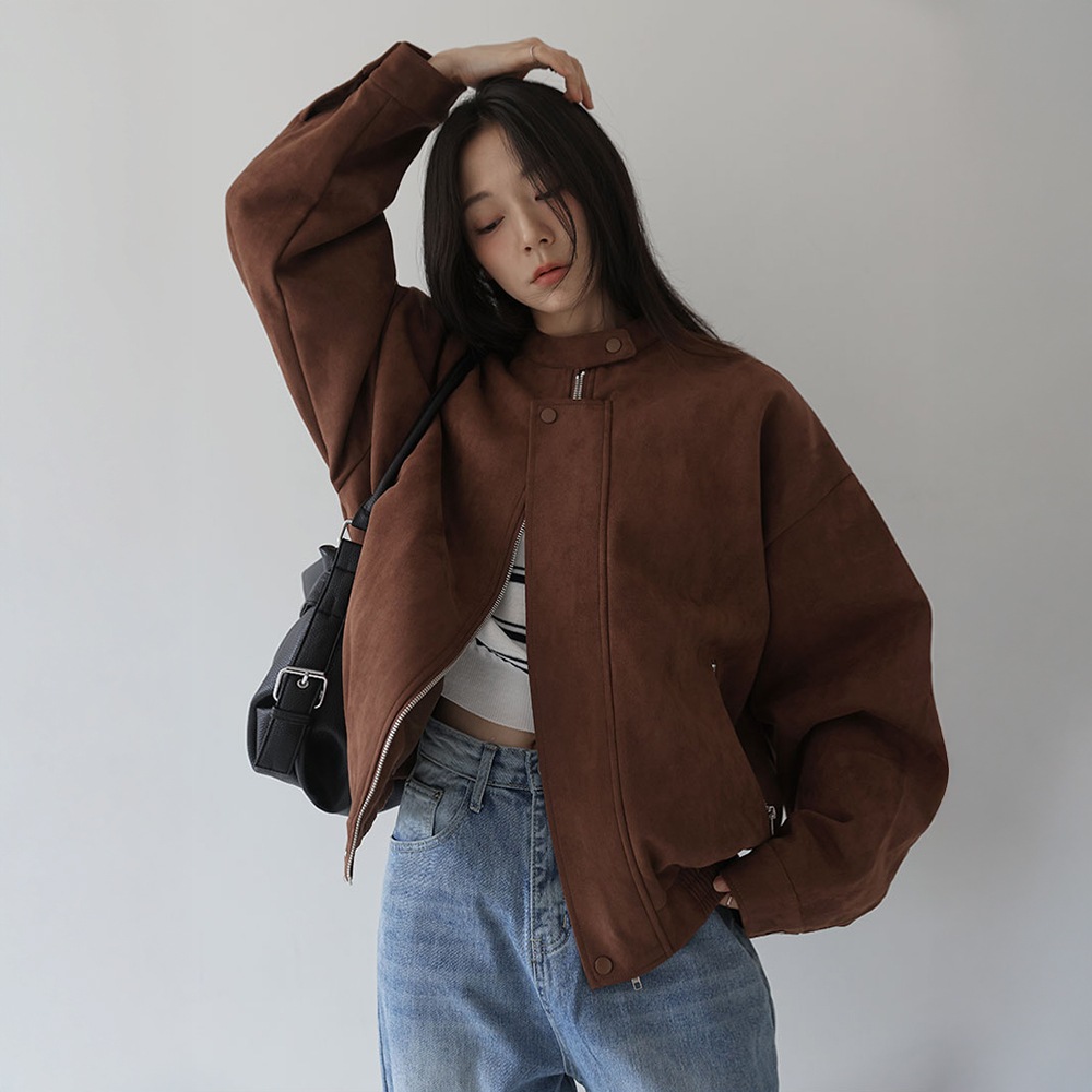 フレンヌスエードブルージョンジャケット