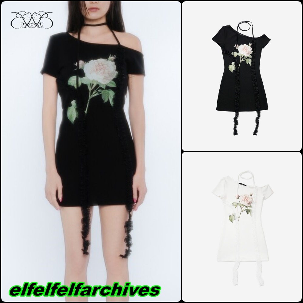 ELFELFELF ARCHIVES【elfelfelfarchives】LACE LINED DRESS