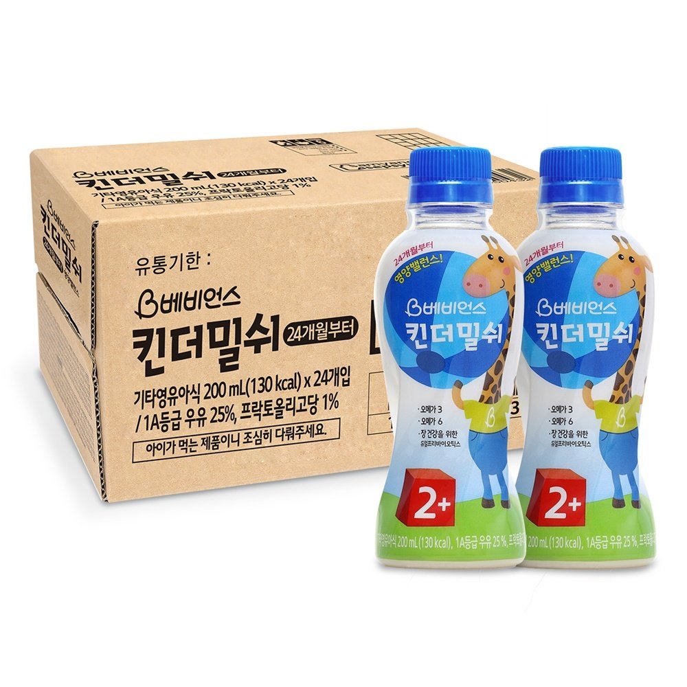 韓国-KFOOD-K MEAL-ベビーエンス キンダーミルシュ 2段階 200ml x 24