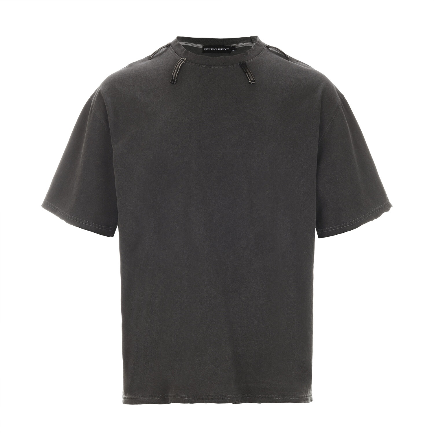 【SURGERY】 SURGERY REBUILD NECK BELT RING T-SHIRTS