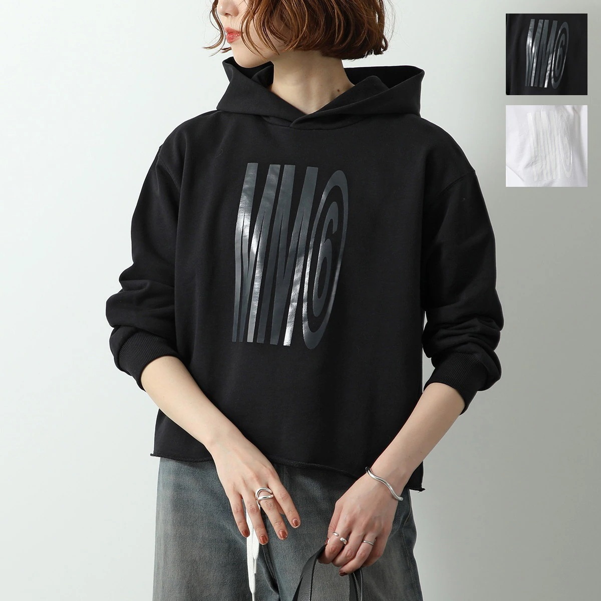 MM6 KIDS エムエムシックス メゾンマルジェラ キッズ パーカー M60769 MM04H レディース ガールズ プルオーバー スウェット カラー2色 【mega】