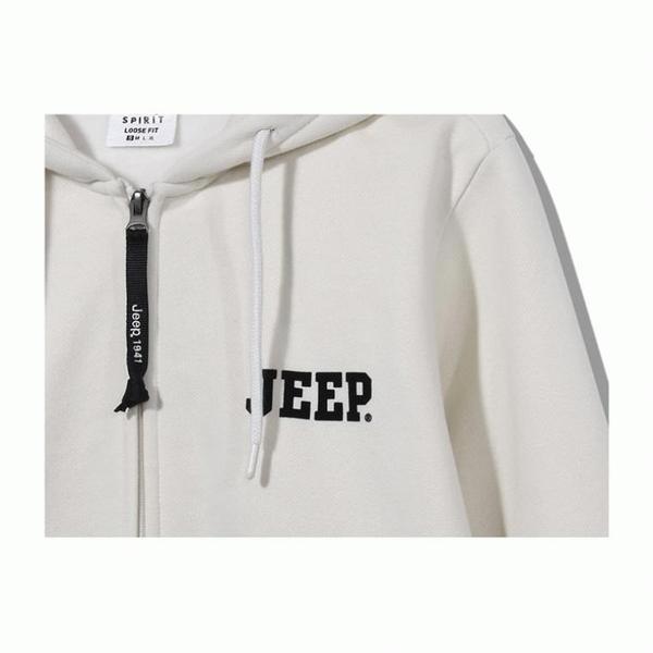 JEEP 男女共用 大文字 スモールロゴ フード付きジップアップ(裏起毛)_12_A JO4TZU053_12
