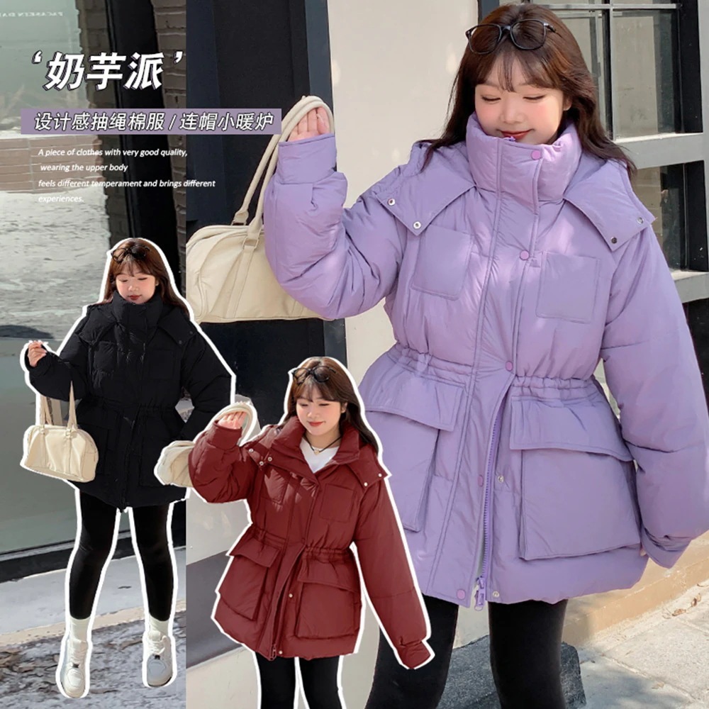 【ぽちゃまに】 2024秋新品 中綿コート XL-5XL 大きいサイズ 通勤風 体型カバー レディース アウター 厚手 ダウンジャケット メガ割30%までに制限