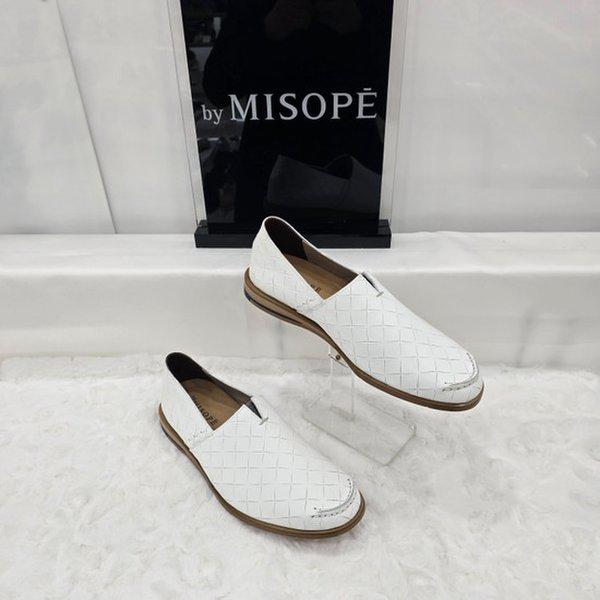 By 男性カットアウトディテールローファー 125HT337SP014 WHITE 3 JJ