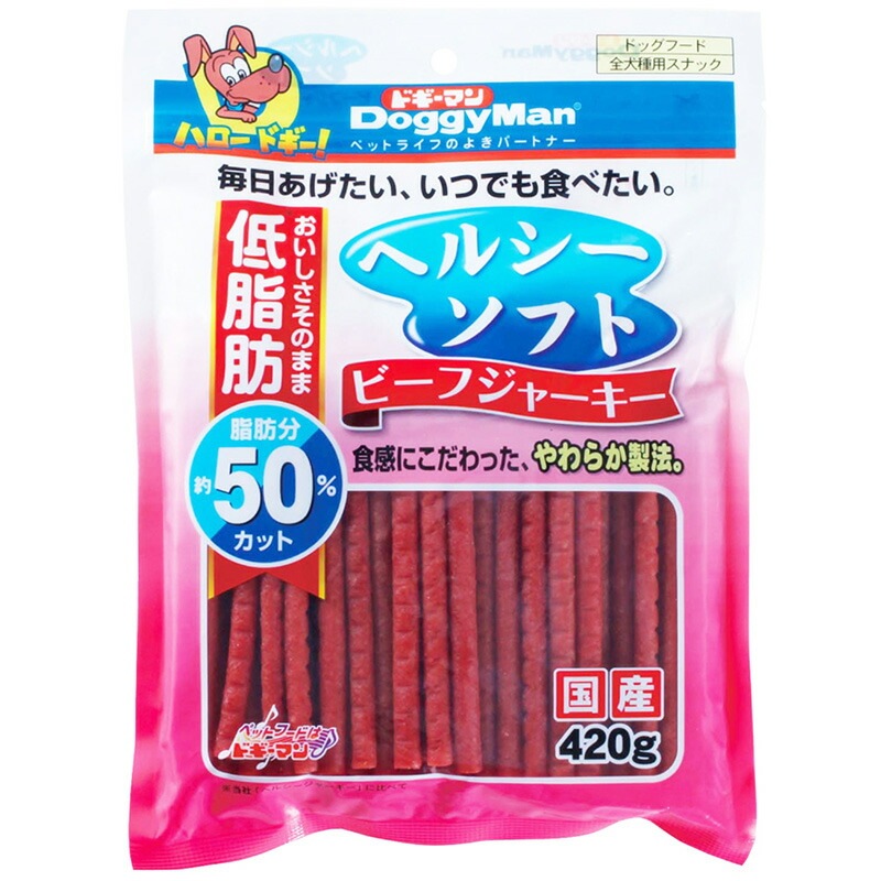 （まとめ買い）ヘルシーソフトビーフジャーキー 420g 犬用おやつ [x12]