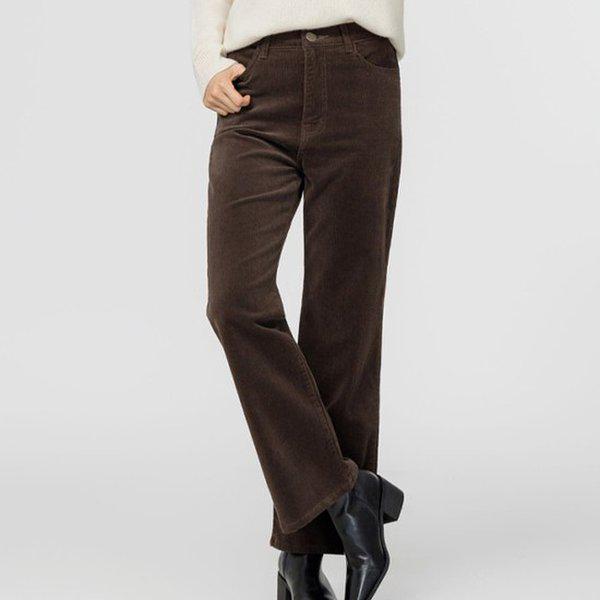 Hスタイル(AT)P-21コーデュロイスパンブーツカット 冬 女性 コーデュロイ バンディングパンツ コーデュロイパンツ ブーツカット フレアパンツ ワイドパンツ