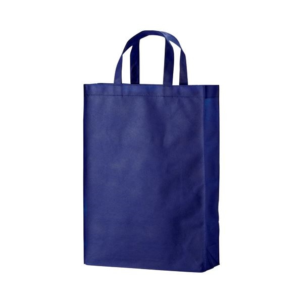 （まとめ） TANOSEE 不織布バッグ 中 ヨコ320タテ450マチ幅120mm ネイビー 1パック（10枚） 10セット 17,683円