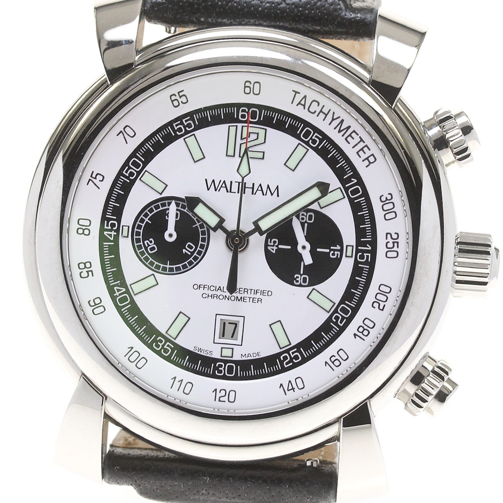 ウォルサム WALTHAM SW45-02060STM フィダルゴ デイト クロノグラフ 自動巻き メンズ 未使用品 保証書付き_682132【中古】