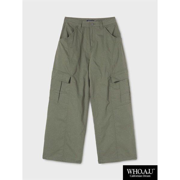 W.H.O ワイドカーゴパンツ(LIGHT KHAKI)-WHTAG2313F_IC