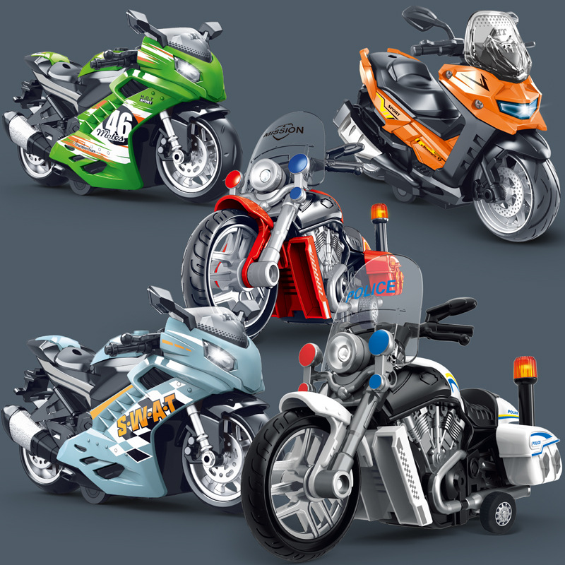 音と光の音楽バイクパトカーレーシングスクーターシミュレーションモデル子供用慣性車男の子 4,729円