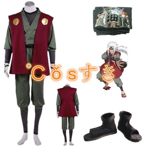 【即納】NARUTO ナルト じらいや エロ仙人 全セット風 コスプレ衣装 イベント 演出服 二次会 cosplay イベント アニメ 変身 変装 仮装 パーティー
