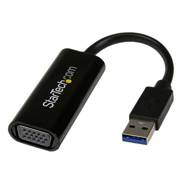 USB32VGAES ブラック [USB 3.0 - VGA変換アダプタ(スリムタイプ)]