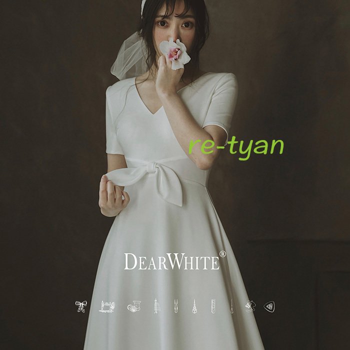 海外挙式 ウェディングドレス 花嫁 二次会 パーティードレス 前撮りシンプル 結婚式 フォーマル 成 9,490円