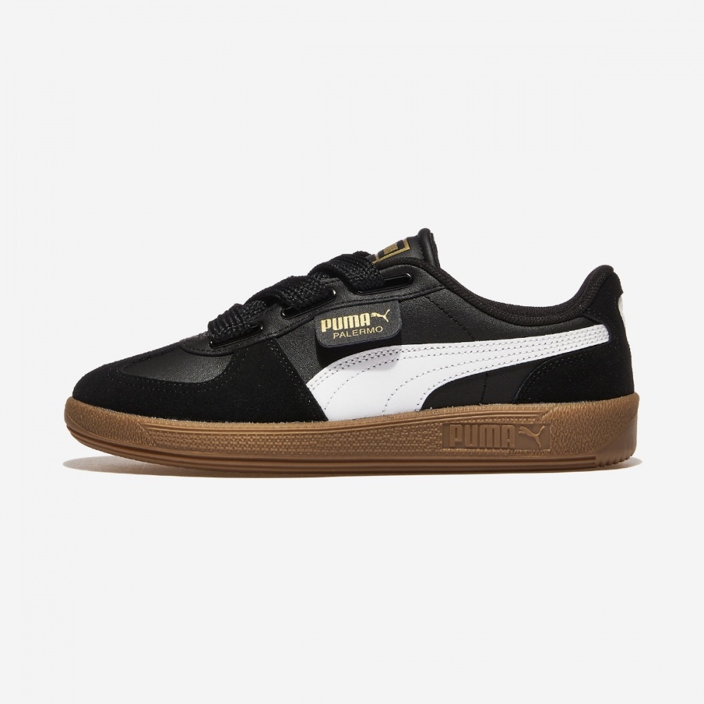 プーマパレルモワイドレース SD PKI40210902-PUMA ブラック-プーマホワイト-プーマチームゴールド