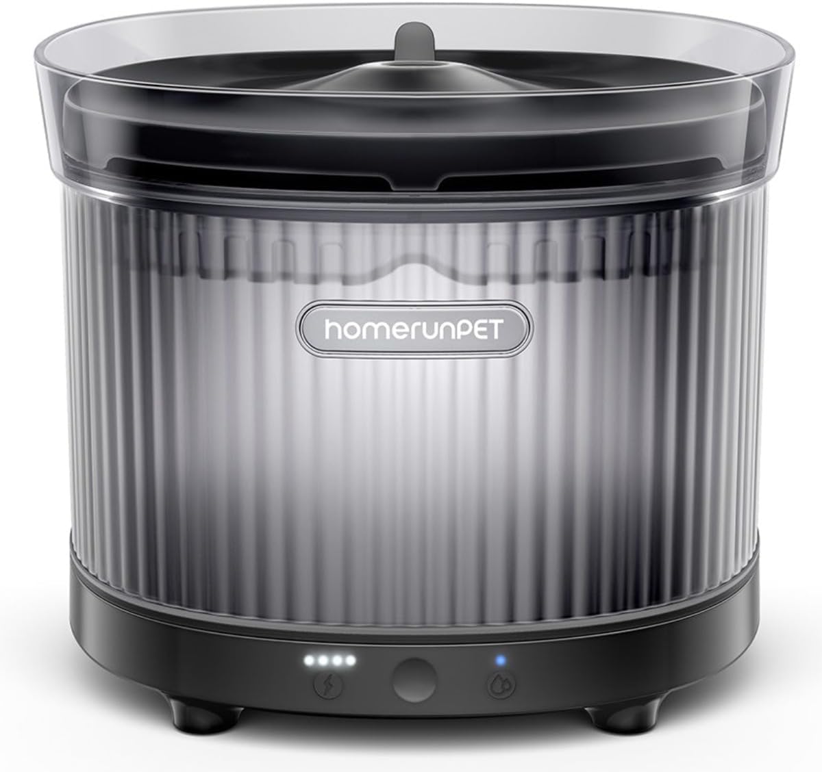 Homerunpet 完全コードレスペット用自動給水器 充電式 一ヶ月充電不要 ワイヤレスポンプ 大容量2L LEDライト 3つの給水モード 組み立て簡単 お手入れ簡単 フィルター付き 犬 猫 水飲み