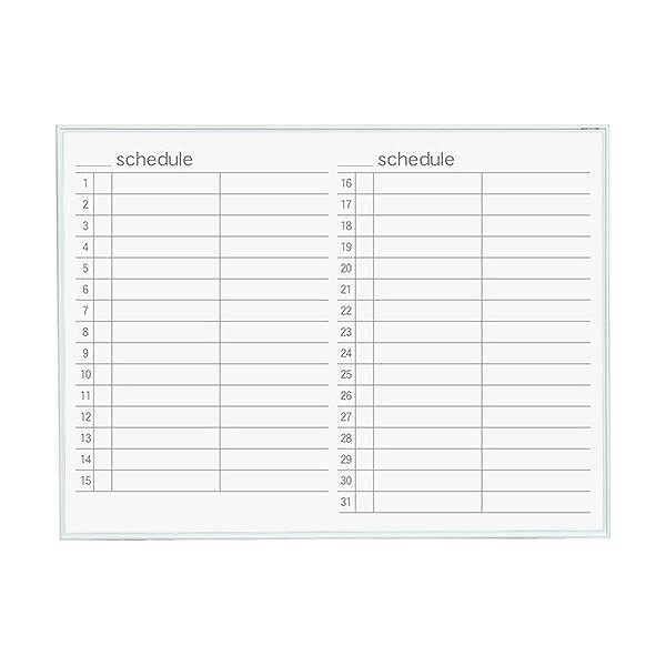 馬印 MRシリーズ壁掛ホーローホワイトボード スケジュール ヨコ型 W1210H910mm MR34Y 1枚 33,532円