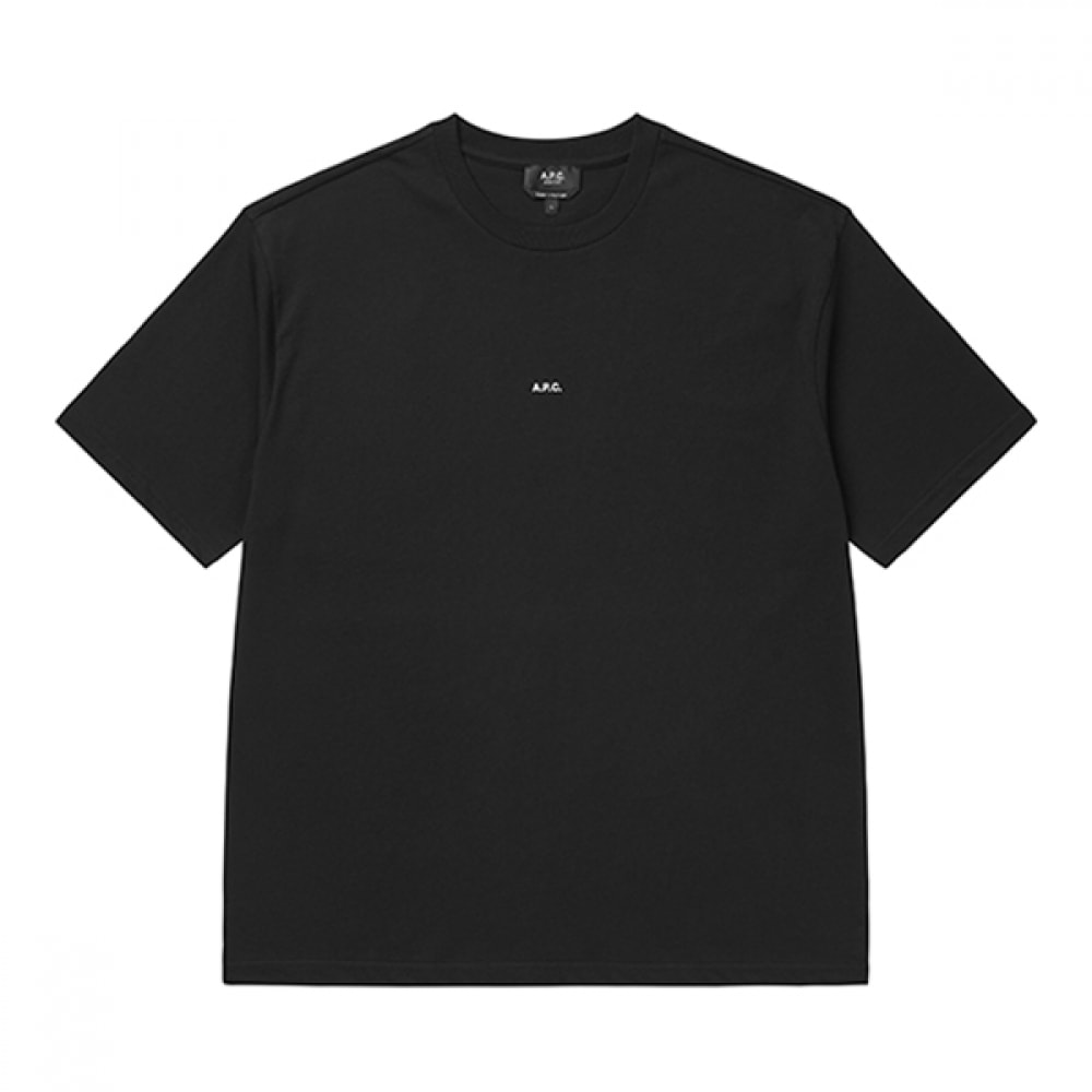 Alesse COHBW H26386 TZC ノワール/ブランマイクロロゴボクシーメンズ半袖Tシャツ