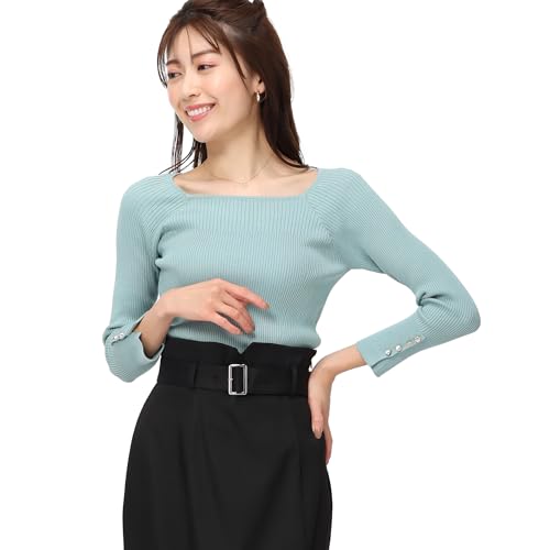 [ミッシュマッシュ] セーター スクエアリブ切替ニット/MM418309 レディース MM418309 GREEN