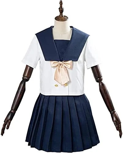 セーラーユニフォーム高校制服半袖かわいいオープンフロントコスプレ衣装