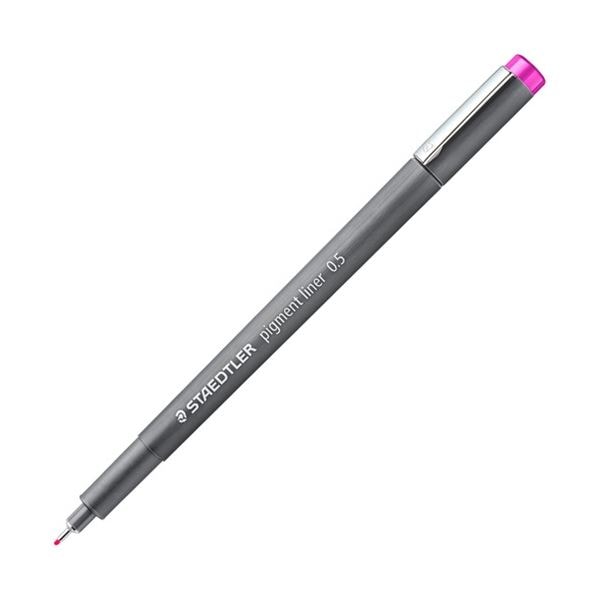 ピグメントライナー パステルカラー 0.5mm フクシア 308 05-61 1セット（10本） 6,334円
