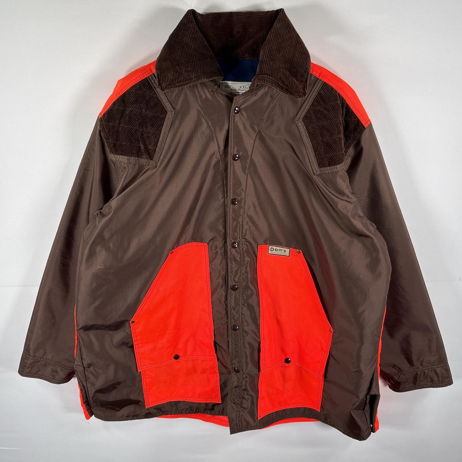 古着 Briar Proof USA製 ハンティングジャケット ナイロンジャケット アウトドア 大きいサイズ ブラウン メンズ