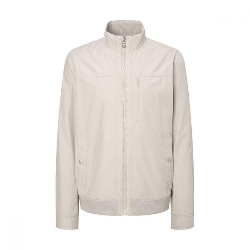 [ヘッジズ] 24FW ベージュポケットカラーコットンブレンドカジュアルジャンパー WHJU4C303I3