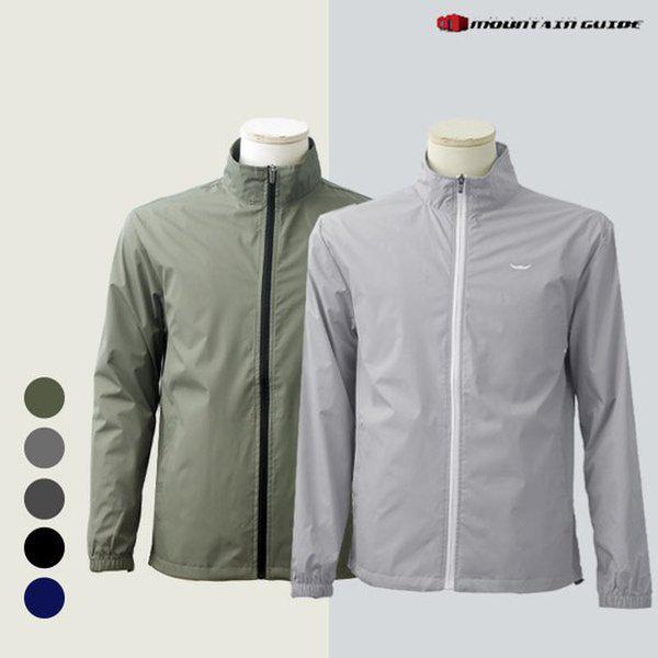 春 秋 登山服 男性 ソリッド ジップアップ ウインドブレーカー 防風 ジャケット BFM-J2501-350