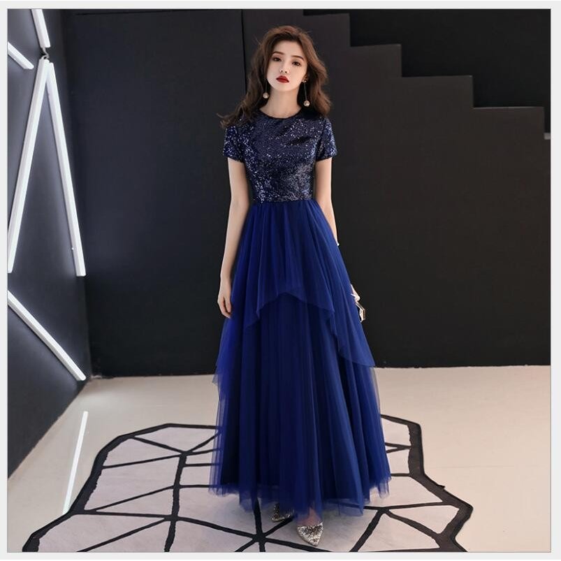 ロング丈ドレス 上品 パーティードレス 結婚式ワンピース 大きいサイズ お呼ばれ 二次会 披露宴 フ