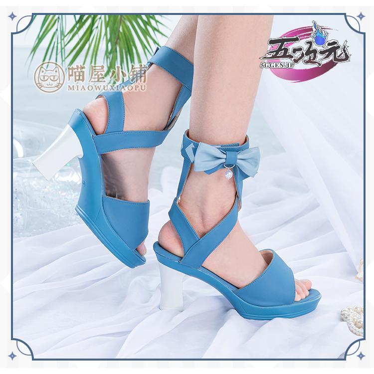 【予約商品】ハロウィン パーティー 仮装　原神　コスプレ　ジン　水着　靴　ブーツ