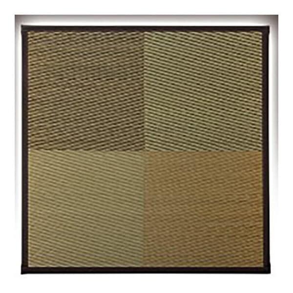 1110620060201 畳 置き畳 ユニット畳 半畳 正方形 い草 ジョイントマット プレイマット フロアマット 消臭 抗菌防臭 市松 ブラウン 約82×82×1.7cm 単品 メーカー直送