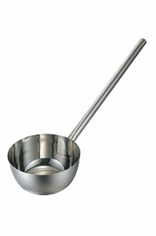 神子島製作所 18-8パイプ柄ひしゃく 18cm 柄25cm