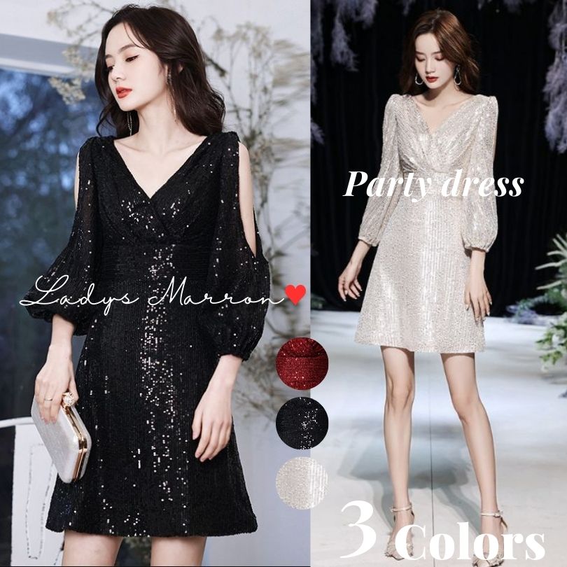 再入荷商品スパンコールドレス キラキラドレス ミニドレス パーティドレス ミニ ラメドレス キャバ嬢ドレス 肩見せドレス 成人式 同窓会 二次会 ドレス 結婚式お呼ばれドレス ミディアム カクテルドレ