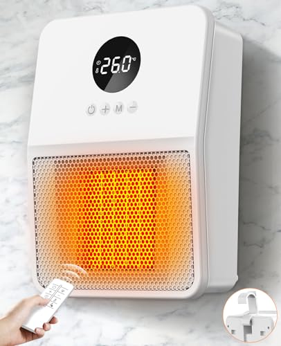 ヒーター 壁掛け セラミックヒーター 【 壁掛け式 ・2秒速暖・3way使用】電気ファンヒーター ヒ 9,281円