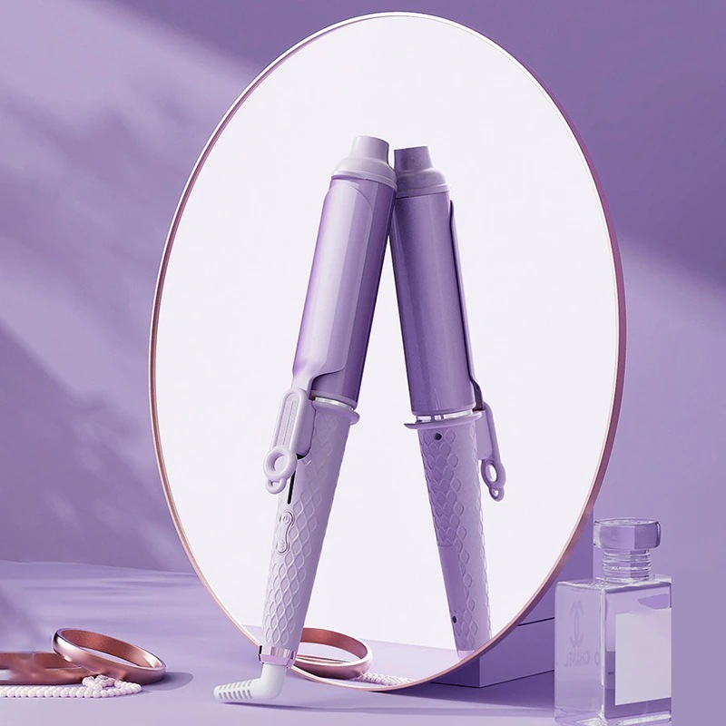 ヘアストレート＆カール 40ミリメートルビッグ波陰イオンケア髪ストレート3温度高速加熱サロンカールアイロン