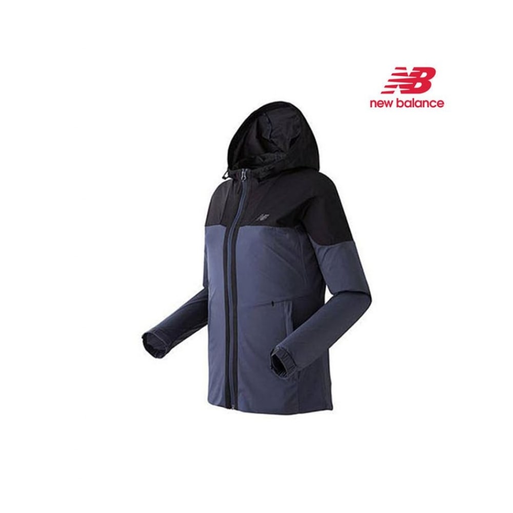 ニューバランス女性用エアラブル軽量ウインドブレーカーブラック NBNA82P702-19