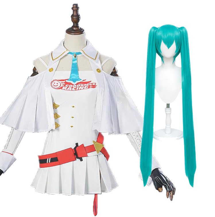 コスプレ衣装 2023RACING 初音ミク レーシングミク ウィッグ付き Racing Miku イベント パーティー 変装 演出服 祝日 贈り物 クリスマス パーティー 文化祭