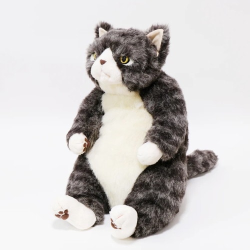 Cuddly カドリー 勘太 サバトラ(約45cm 約650g) ソメゴローとゆかいな仲間たち 猫ぬいぐるみ【日本製】