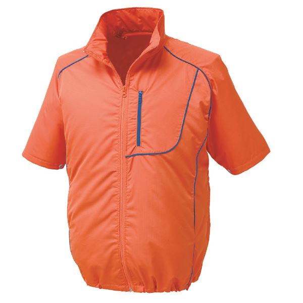 ポリエステル製半袖空調服 [ウエア色：ORxNB 5L] 服のみ