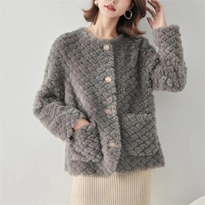 アウターファー毛皮アウター冬 ウール混 きれいめ あったか 防寒 大人 ボアコート もこもこ アウター ゆったり ム かわいい 厚手 大きいサイズ ボアコート ショートコート ハイネック レディー