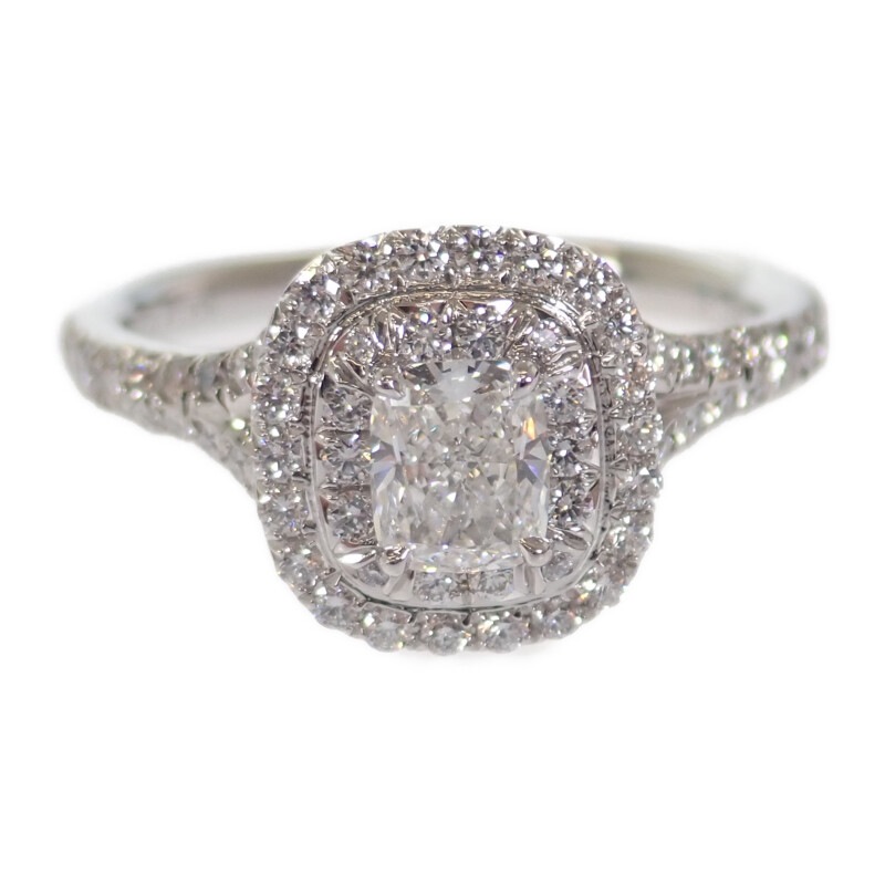 【Aランク】 ソレスト エンゲージ リング Pt950プラチナ ダイヤモンド レディース【ISEYA】