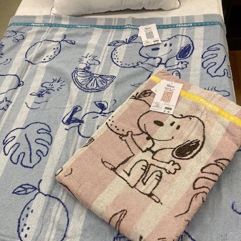 西川 タオルケット スヌーピー ジャガード パイル 綿100％ キャラクター シングル 140×190cm PEANUTS フルーツ サラッと 爽やか タオルケット 熱中症 対策 暑さ対策 夏 タオル