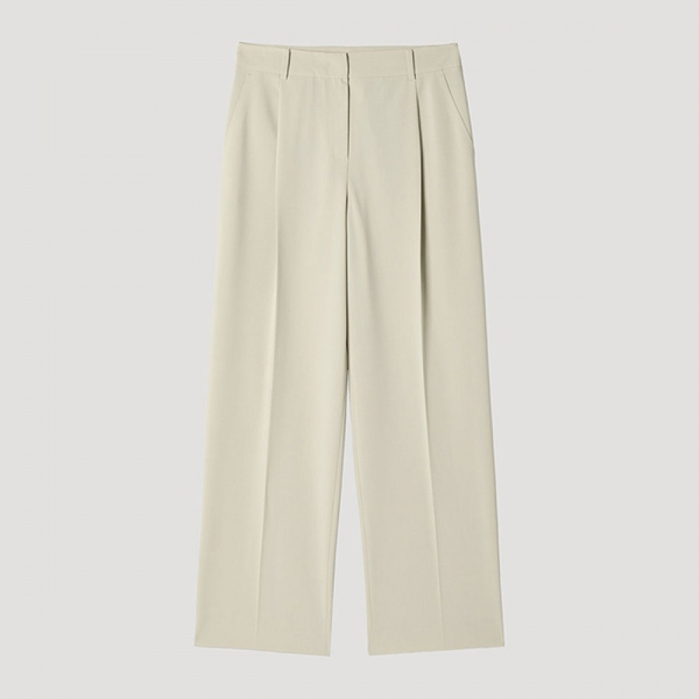 [シーズミス] ピンタックワイドセットアップパンツ_SWSSLP22090_BE