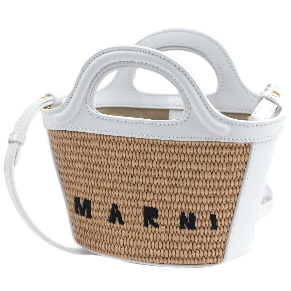 [訳ありアウトレット] マルニ かごバッグ ショルダーバッグ MARNI レディース ハンドバッグ 2WAY ホワイト BMMP0067Q0 P3860 Z0T01