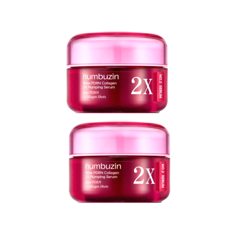 2番 2Xローズ PDRN コラーゲン プランピング セラム 30ml 2個
