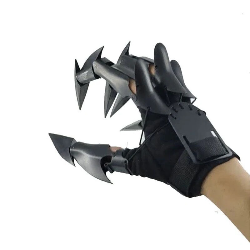 [高品質]関節が動く黒龍の爪の手袋柔軟で交換可能な手袋ハロウィーンのロールプレイングホラーゴーストの手の小道具