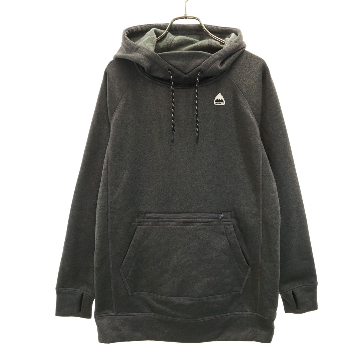 長袖 パーカー M グレー系 裏起毛 メンズ 古着