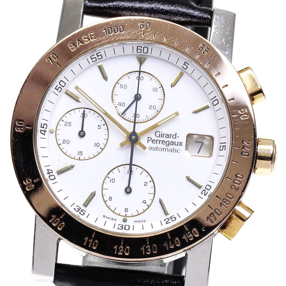 ジラールペルゴ GIRARD PERREGAUX 7000 GP7000 クロノグラフ デイト 自動巻き メンズ _826983【中古】
